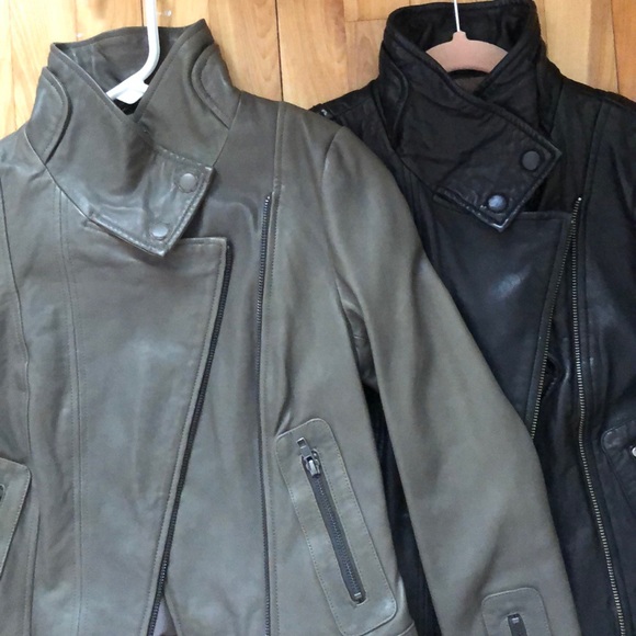 New Mackage Kenya leather jacket XXS Slate - Picture 8 of 8
